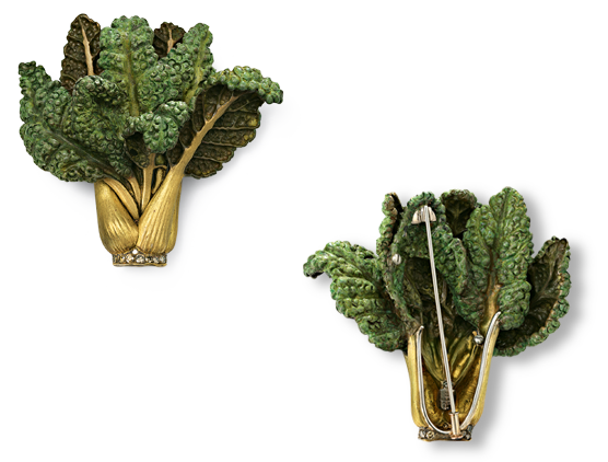 chard brooch by Hemmerle