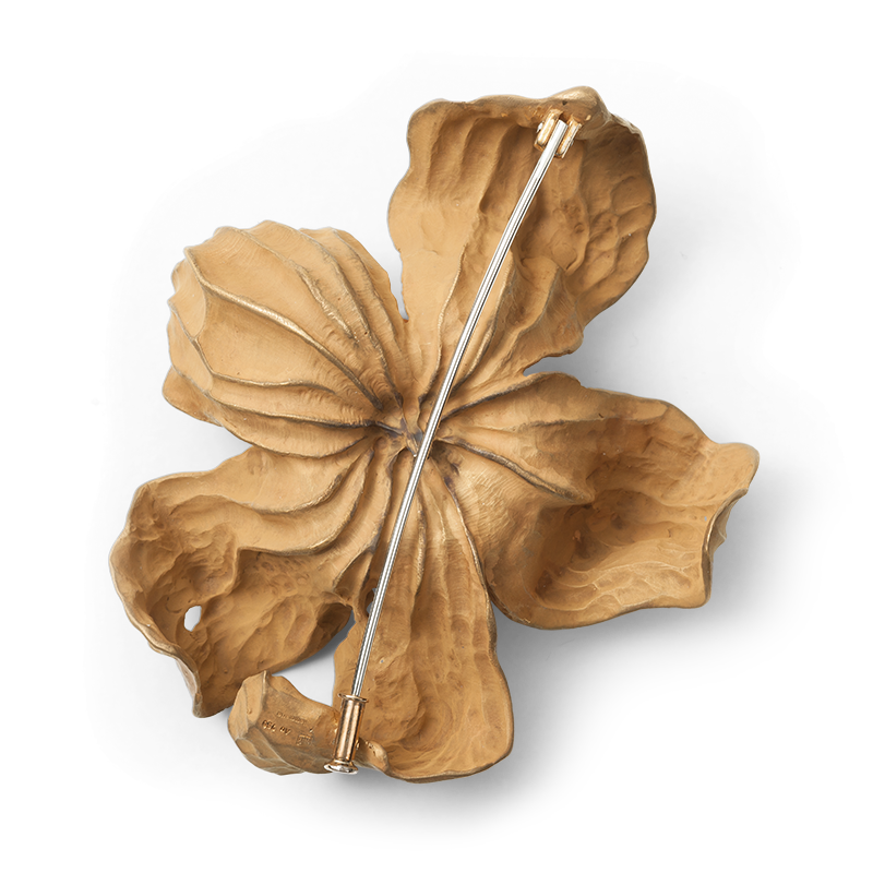 Hemmerle brooch in the shape of a physalis back side