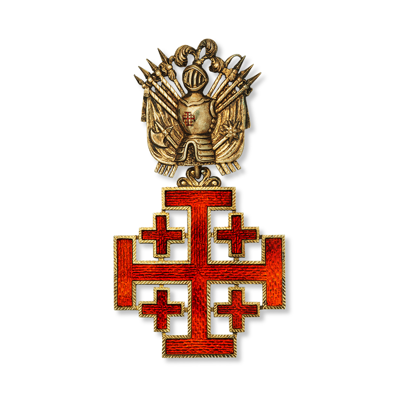 Cross of the Equestrian Order on the Holy Sepulchre of Jerusalem